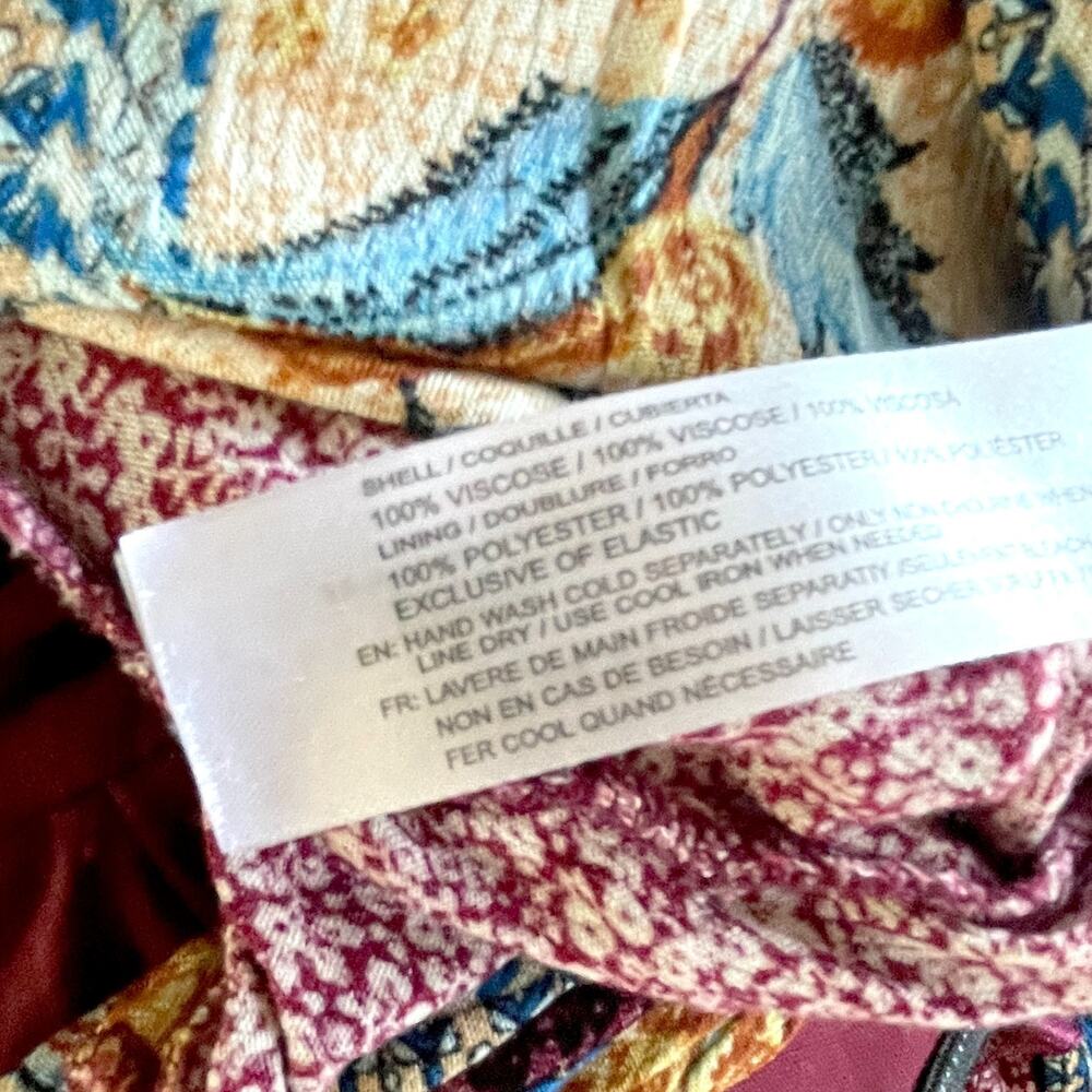 Boho Patchwork Jumpsuit Medium Strapless Wide Leg… - image 10